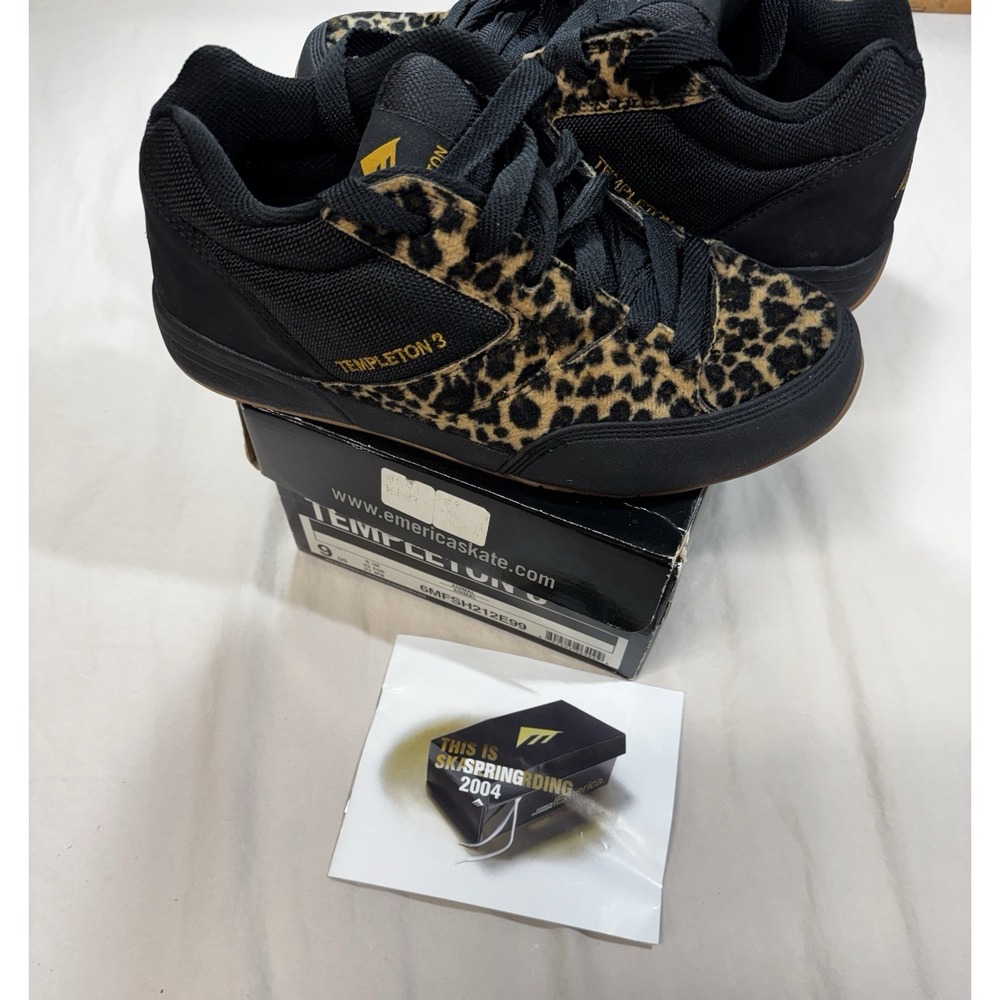 Emerica Templeton 3 Men's Sneakers Size 9 New In Box  Animal Print